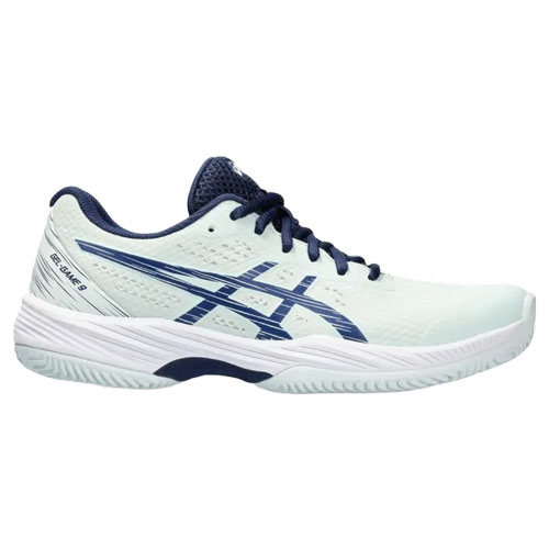 Tenis asics gel game 9 clay oc	pale mint blue expanse