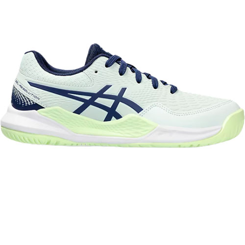 Tenis asics gel resolution 9 gs clay pale mint blue expanse