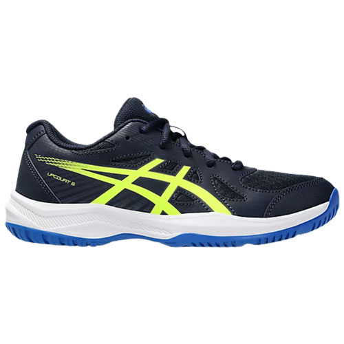 Tenis asics upcourt 6 gs midnight safety yellow