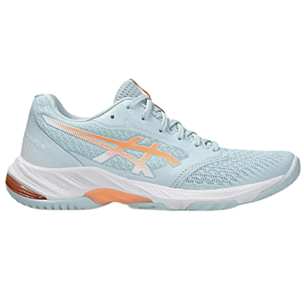 TENIS ASICS GEL NETBURNER BALLISTIC FF3 AZUL CON NARANJA